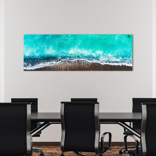 San Clemente Coast Aerial Panoramic Metal Print