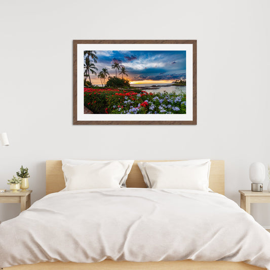 Oahu Bay Sunset - Frey Wall Art