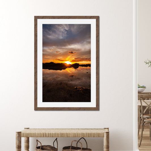 Oahu Hawaii Sunset Vertical - Frey Wall Art