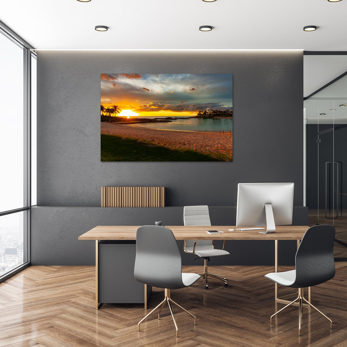 Oahu Tropical Sunset - Frey Wall Art