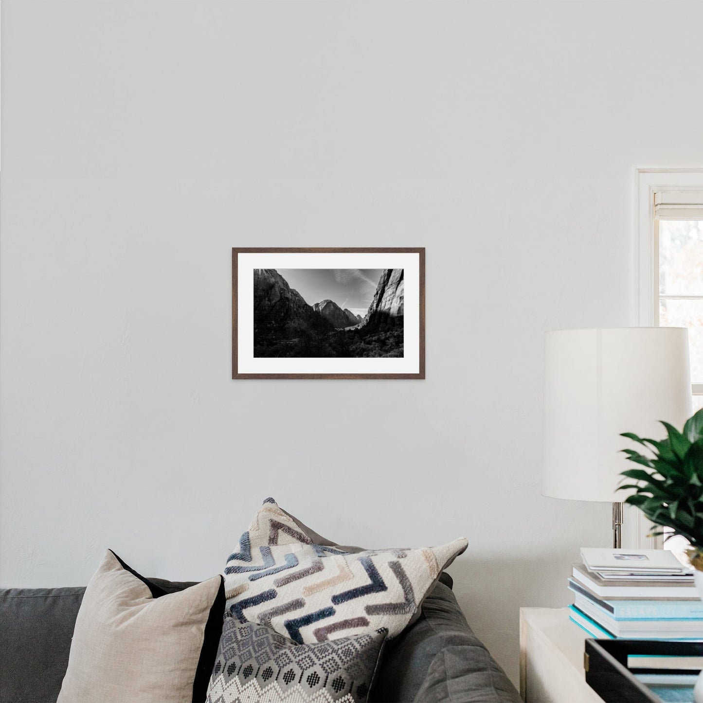Zion National Park Canyon Black and White - Frey Wall Art