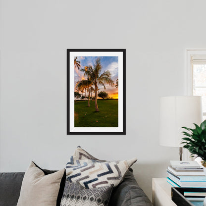 Hawaii Sunset Palm Vertical