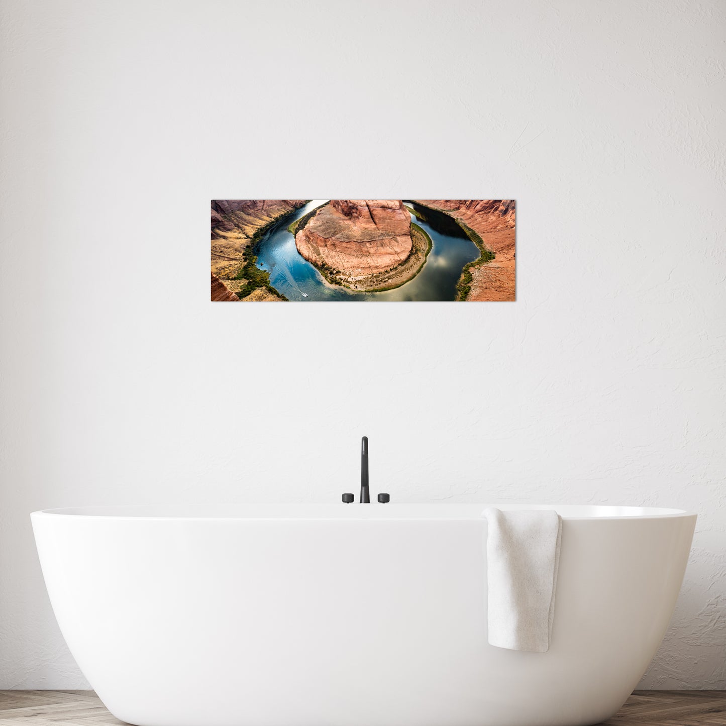 Horseshoe Bend Panoramic Metal Print
