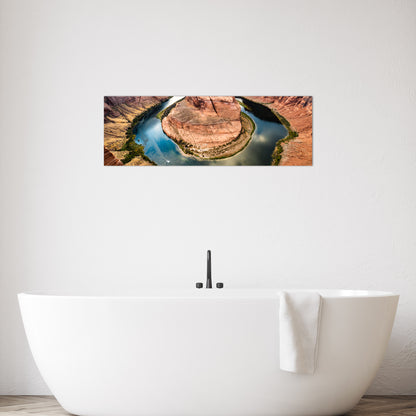 Horseshoe Bend Panoramic Metal Print