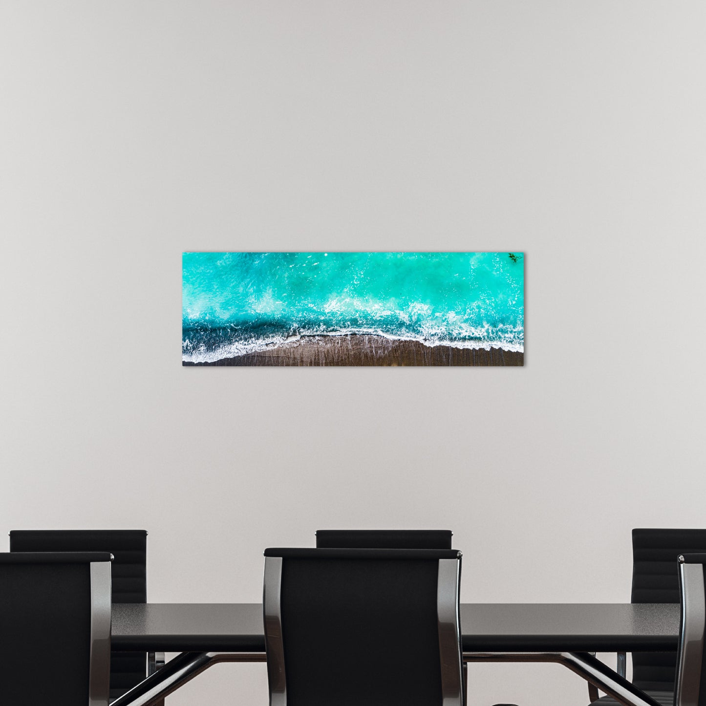 San Clemente Coast Aerial Panoramic Metal Print