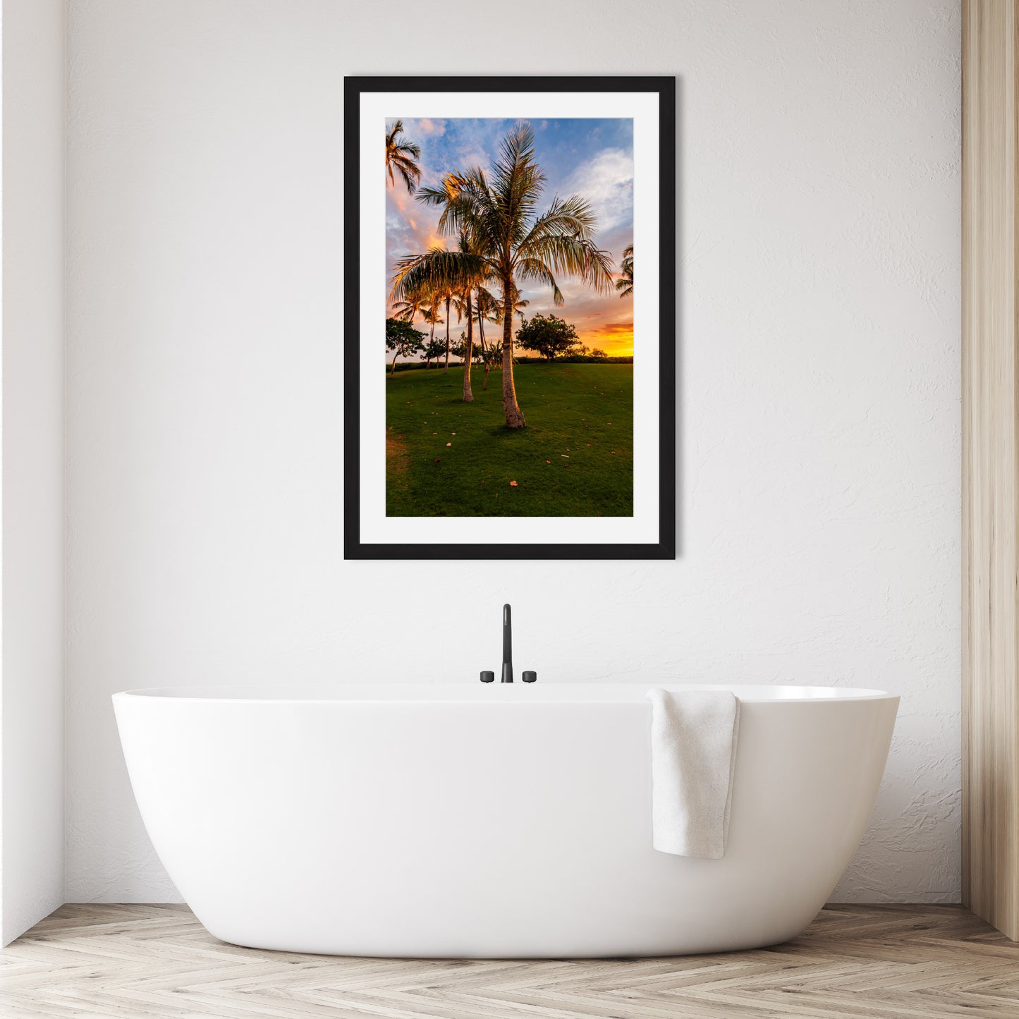 Hawaii Sunset Palm Vertical