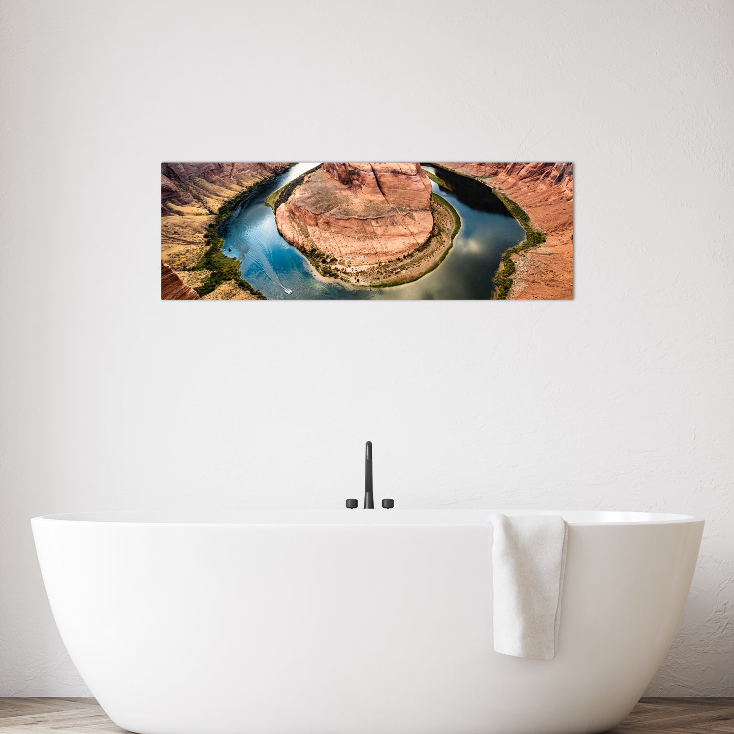 Horseshoe Bend Panoramic Metal Print