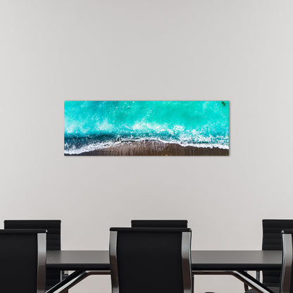San Clemente Coast Aerial Panoramic Metal Print