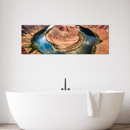 Horseshoe Bend Panoramic Metal Print