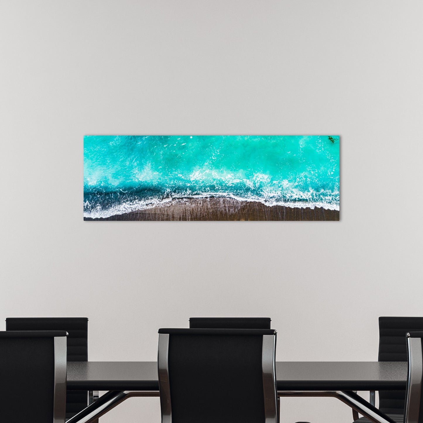 San Clemente Coast Aerial Panoramic Metal Print