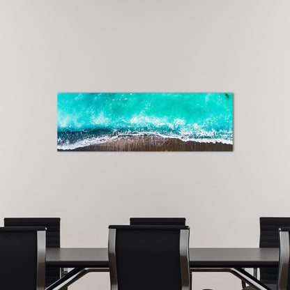 San Clemente Coast Aerial Panoramic Metal Print