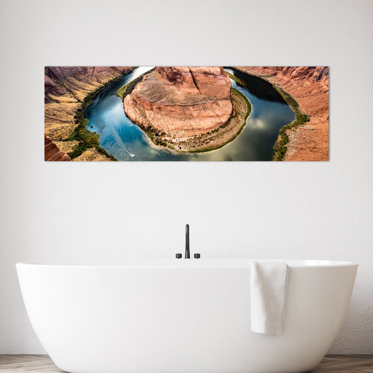 Horseshoe Bend Panoramic Metal Print