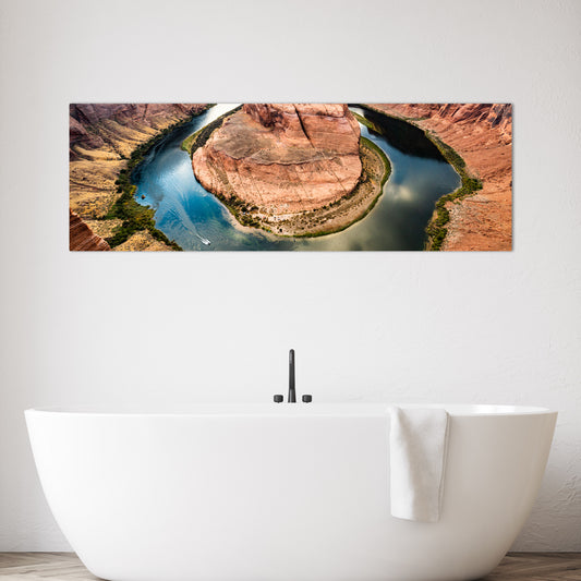 Horseshoe Bend Panoramic Metal Print