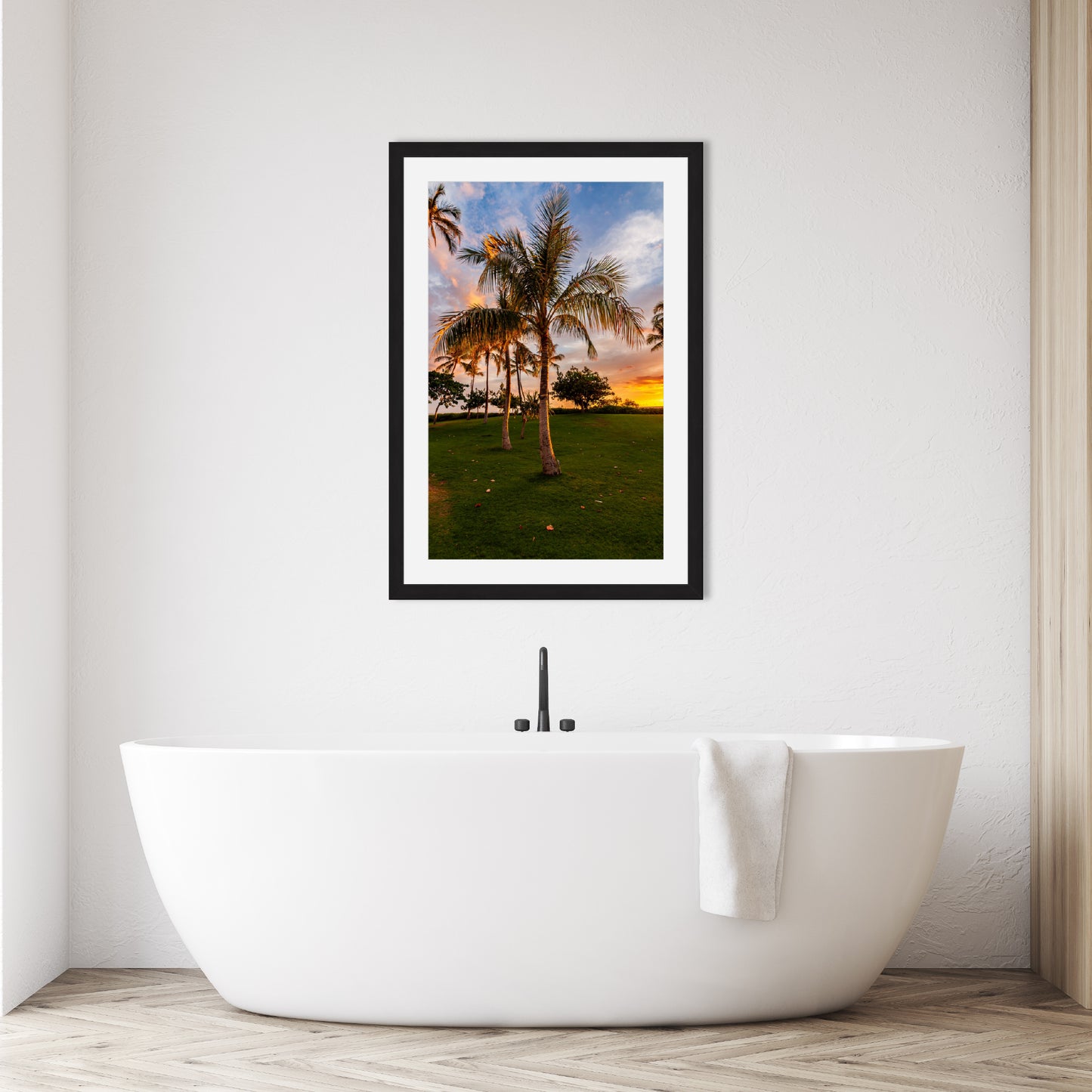 Hawaii Sunset Palm Vertical