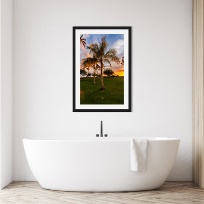 Hawaii Sunset Palm Vertical