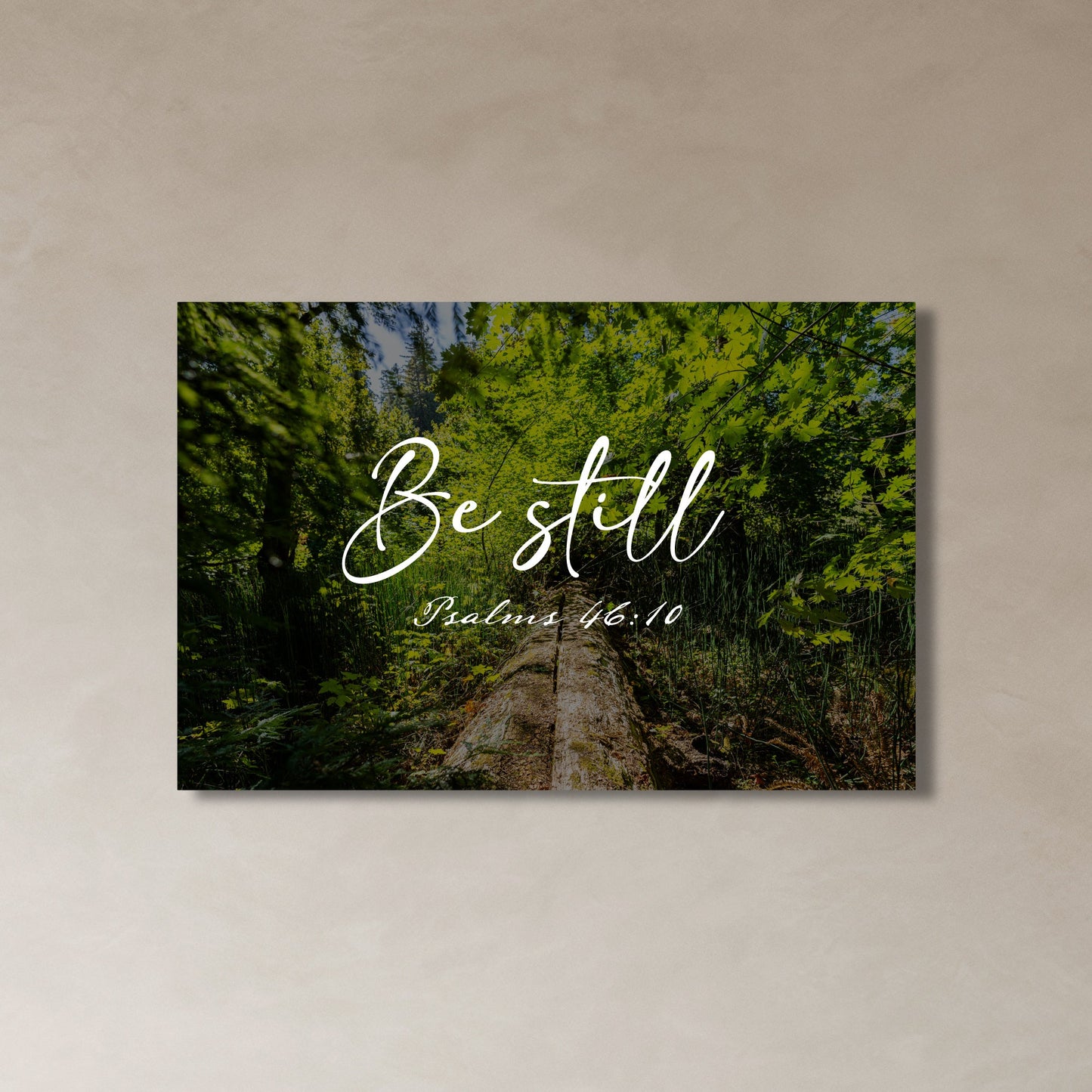 Be Still Psalms 46:10 Fallen Redwood Fine Art Print - Frey Wall Art