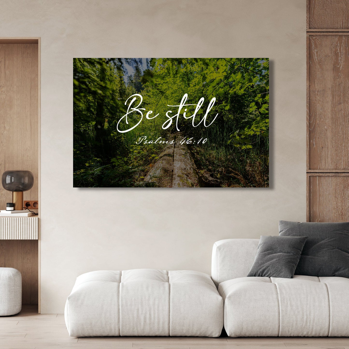 Be Still Psalms 46:10 Fallen Redwood Fine Art Print - Frey Wall Art