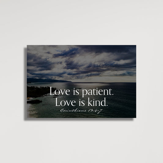 Corinthians 13:4 - 7 North Shore Fine Art Print - Frey Wall Art