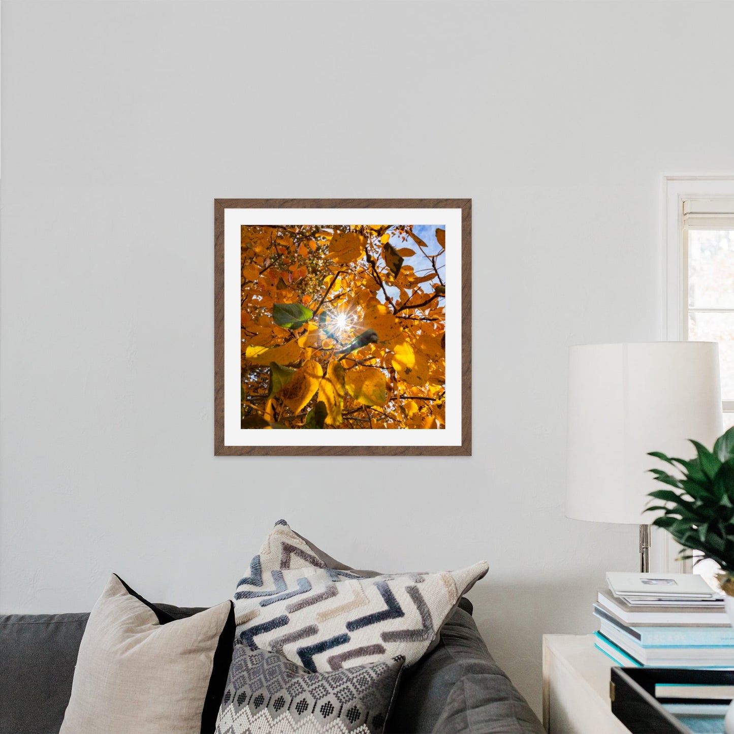 Fall Foliage Starburst Square - Frey Wall Art