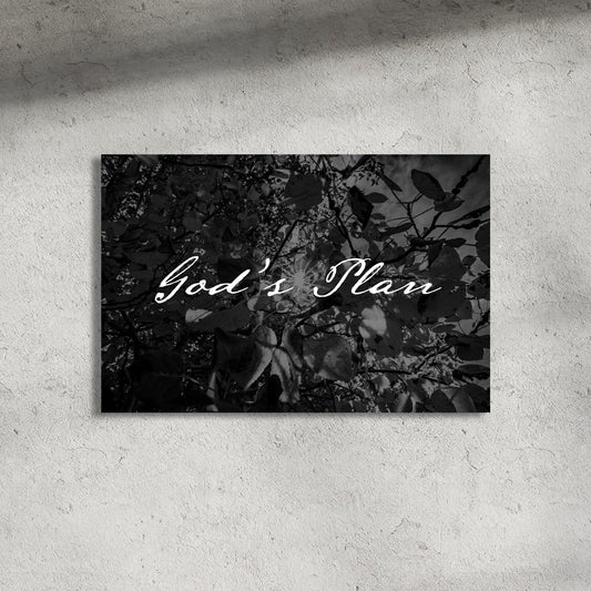 Gods Plan Fall Foliage Black and White Faith Fine Art Print - Frey Wall Art