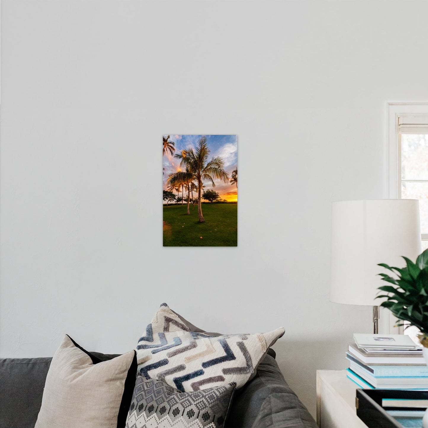 Hawaii Sunset Palm Vertical - Frey Wall Art