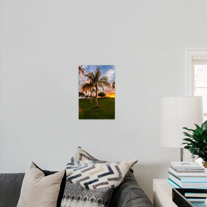 Hawaii Sunset Palm Vertical - Frey Wall Art