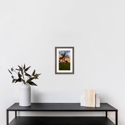 Hawaii Sunset Palm Vertical - Frey Wall Art
