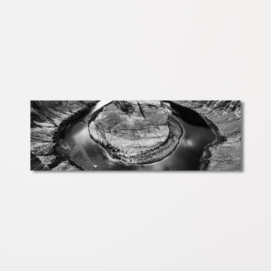 Horseshoe Bend Panoramic Black and White Fine Art Photography Print - Frey Wall Art