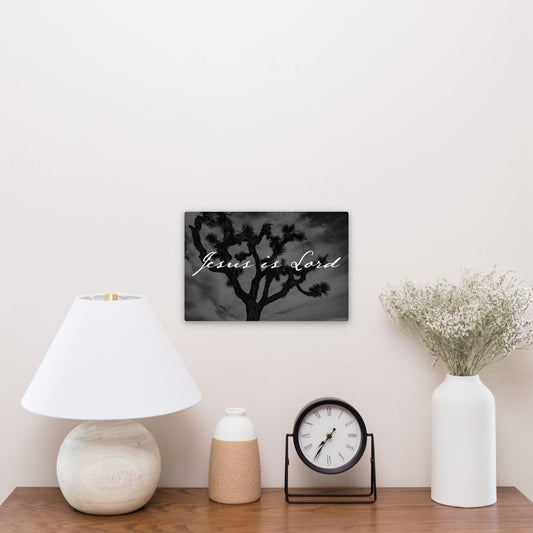 Jesus is Lord Joshua Tree Black and White Faith - Frey Wall Art