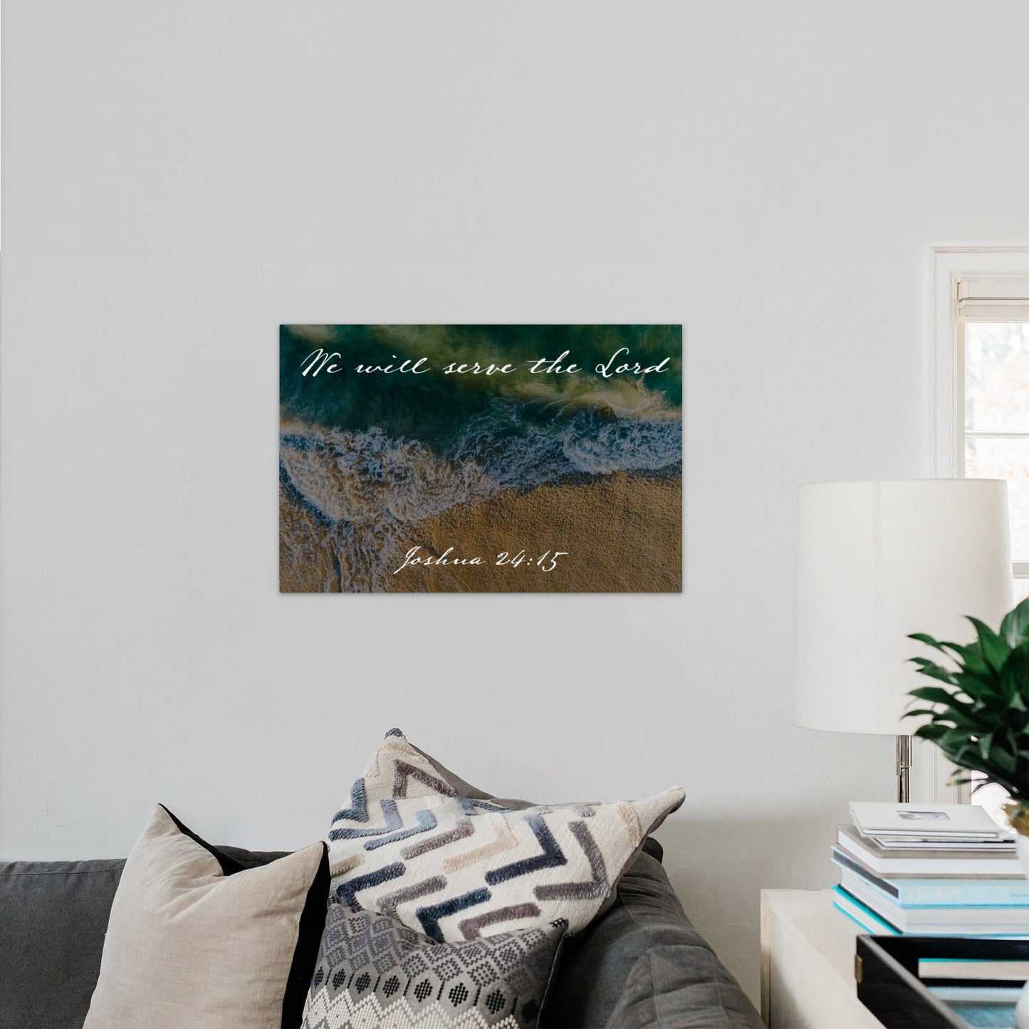 Joshua 24:15 Laguna Aerial - Frey Wall Art