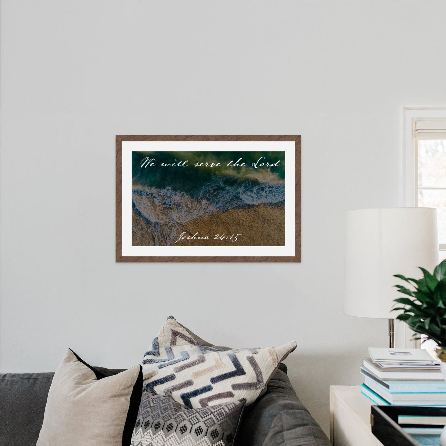 Joshua 24:15 Laguna Aerial - Frey Wall Art