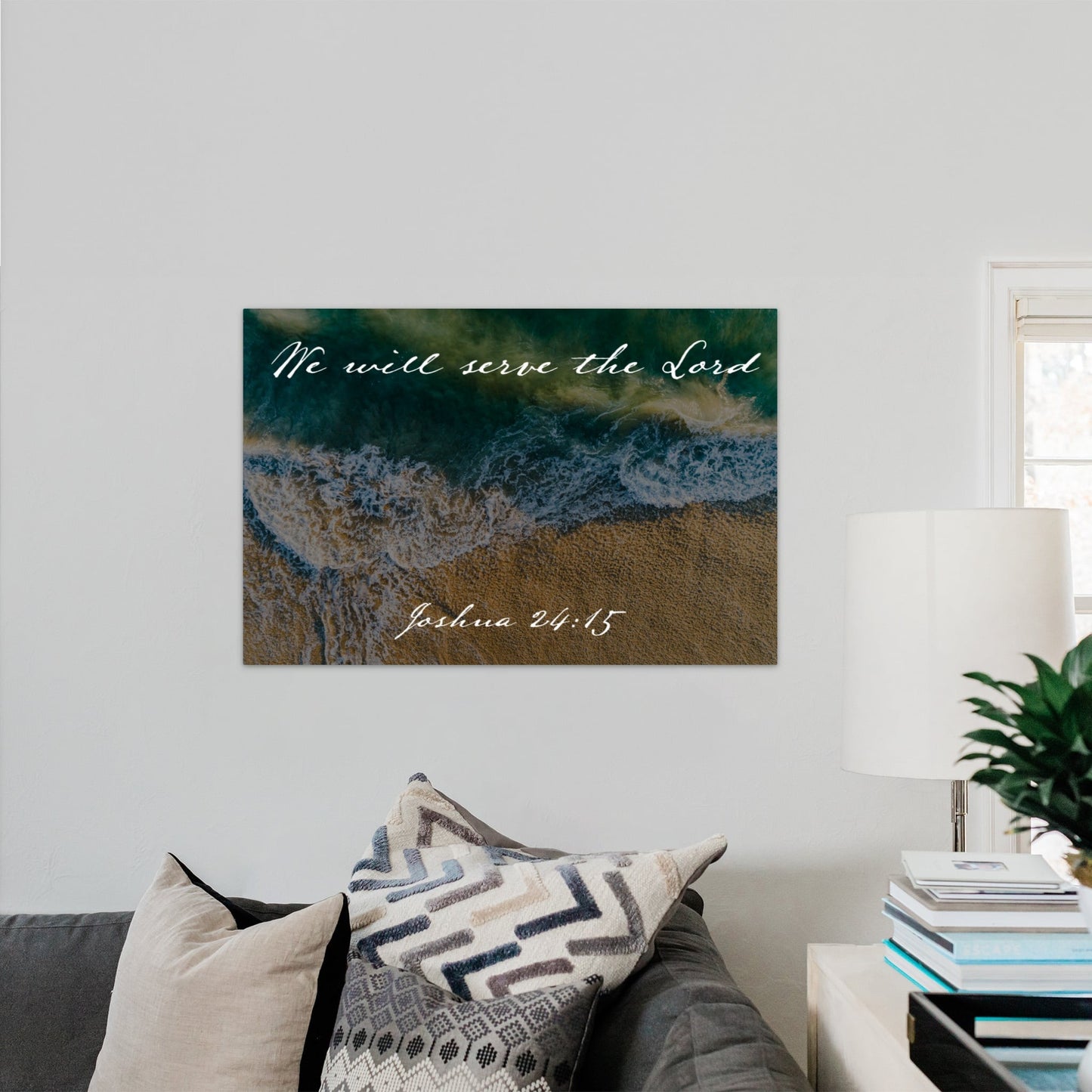 Joshua 24:15 Laguna Aerial - Frey Wall Art