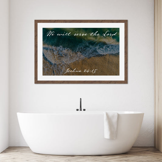 Joshua 24:15 Laguna Aerial - Frey Wall Art