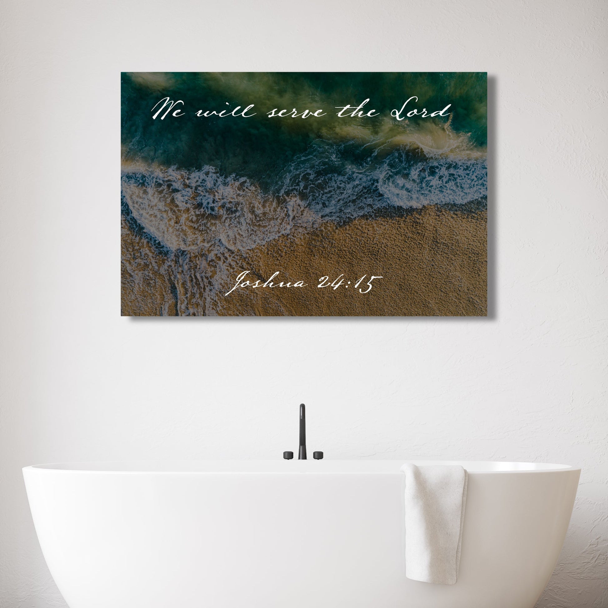 Joshua 24:15 Laguna Aerial Fine Art Print - Frey Wall Art