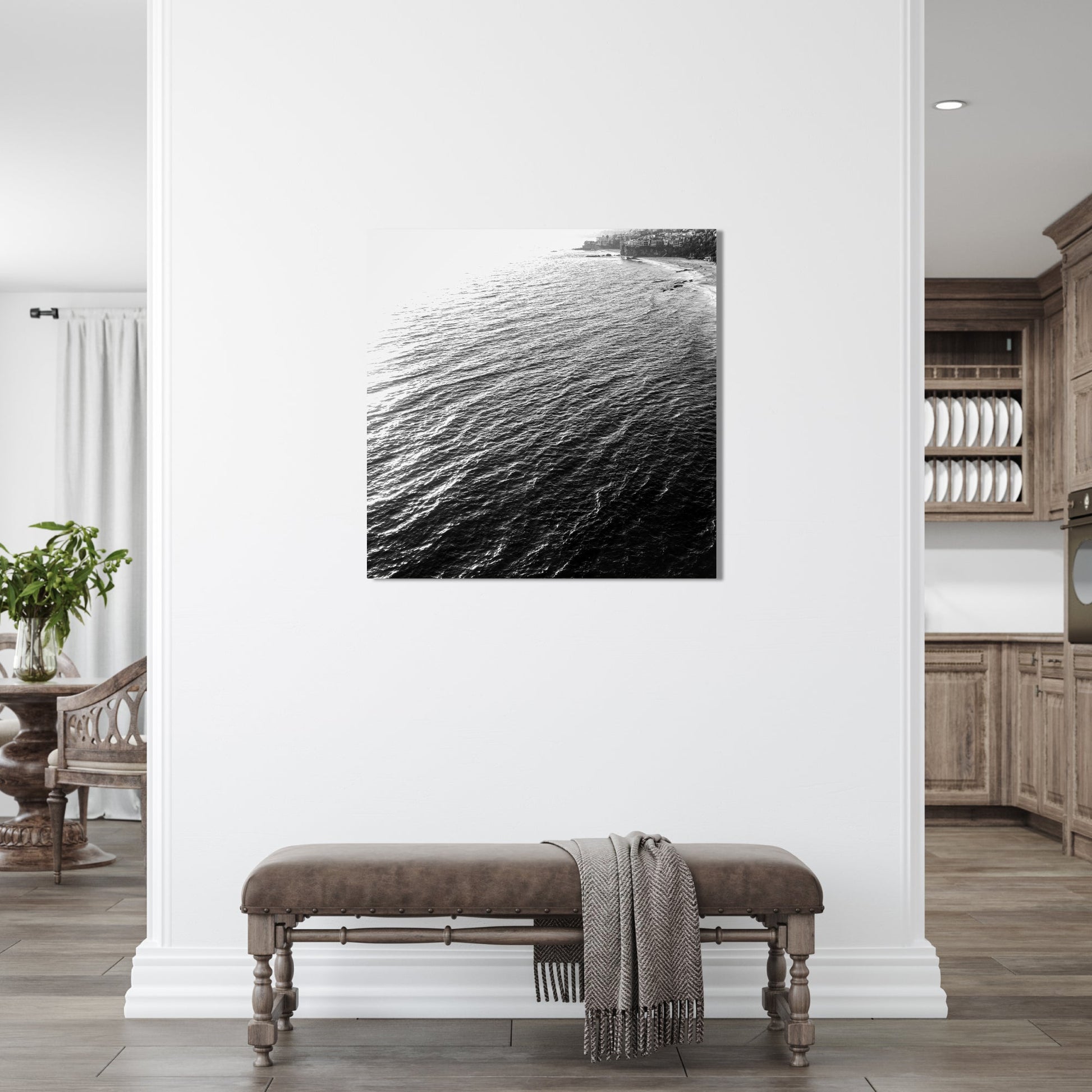 Laguna Golden Hour Square Black and White Fine Art Photography Print - Frey Wall Art