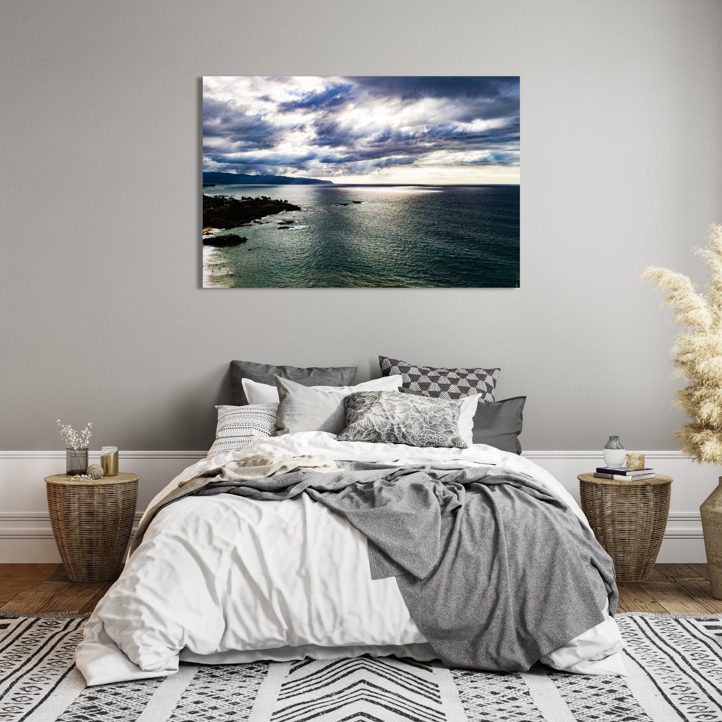 North Shore Light Beams Fine Art Photography Print - Frey Wall Art