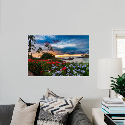 Oahu Bay Sunset - Frey Wall Art
