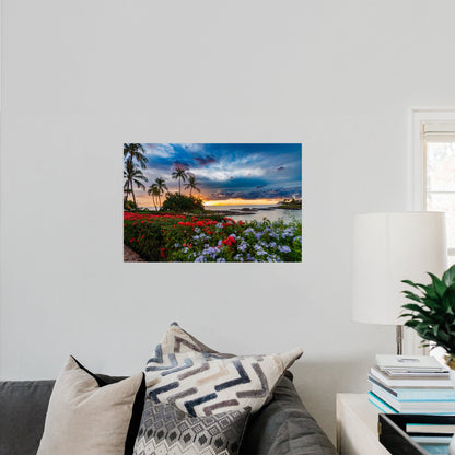 Oahu Bay Sunset - Frey Wall Art