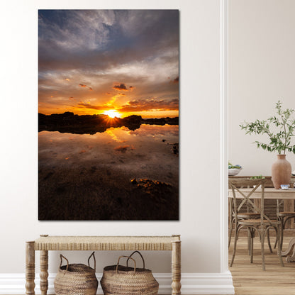 Oahu Hawaii Sunset Vertical - Frey Wall Art