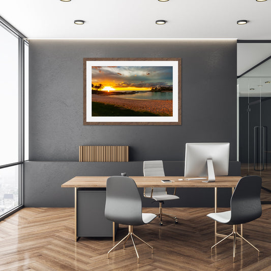 Oahu Tropical Sunset - Frey Wall Art