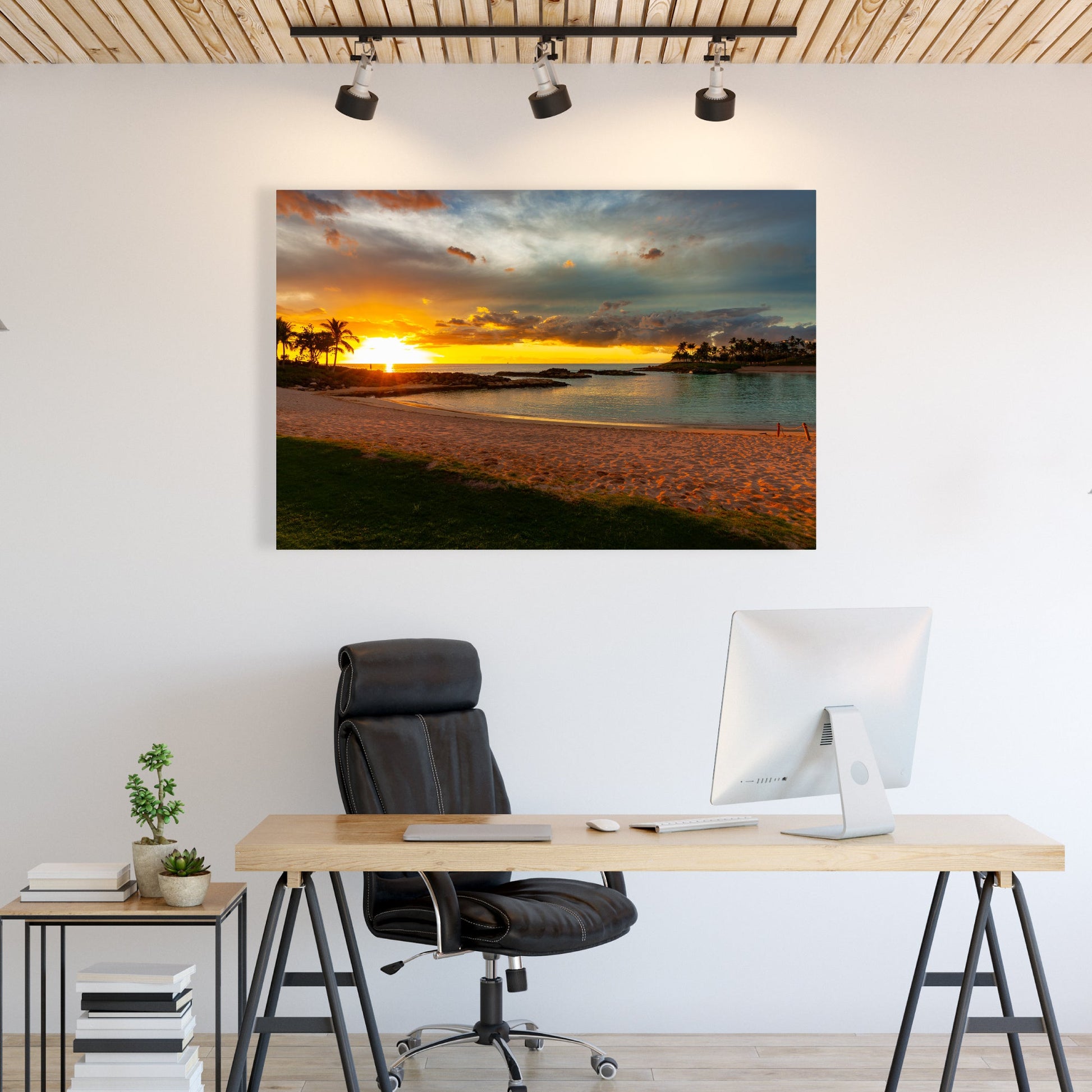 Oahu Tropical Sunset Fine Art Photography Print - Frey Wall Art