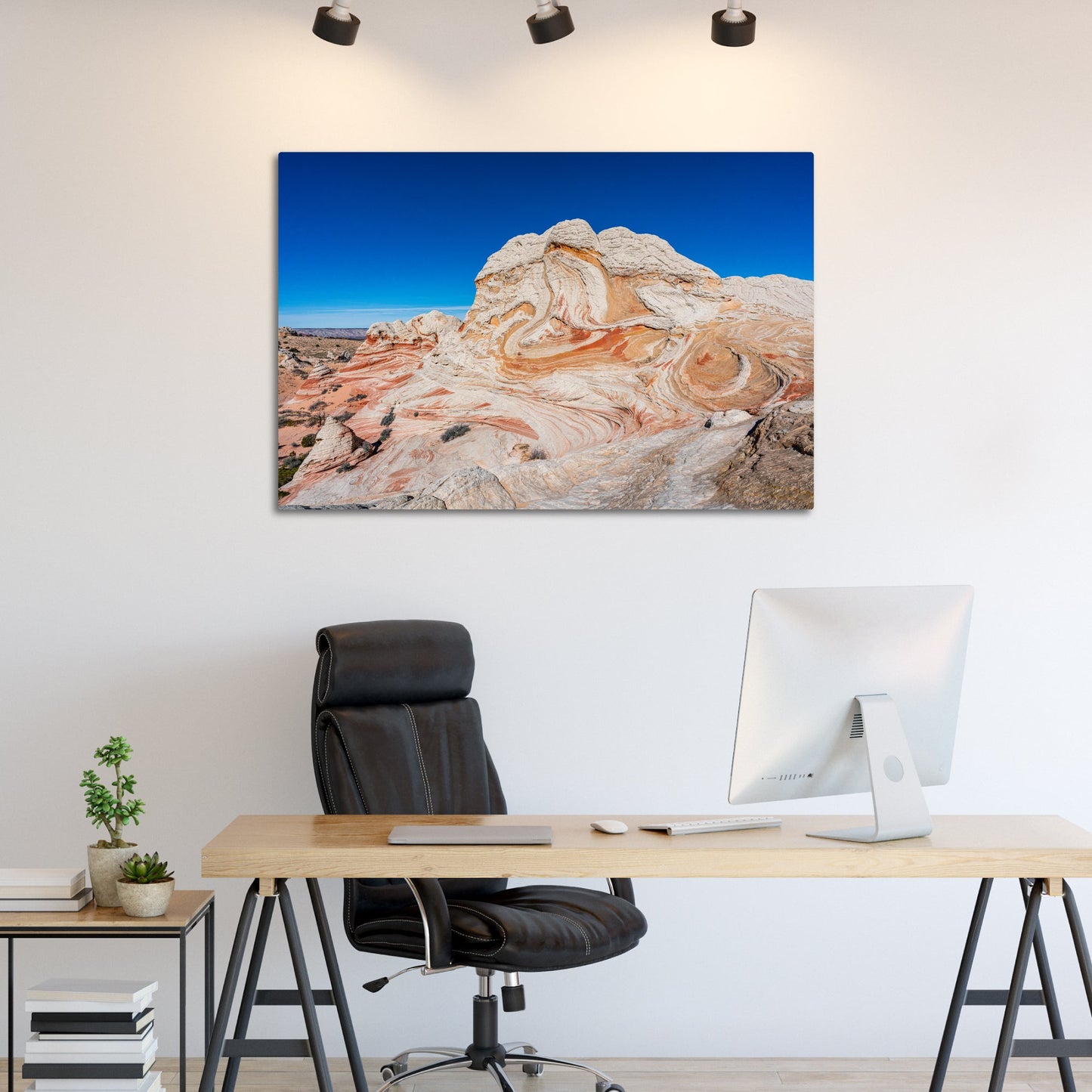 White Pocket Layers - Frey Wall Art