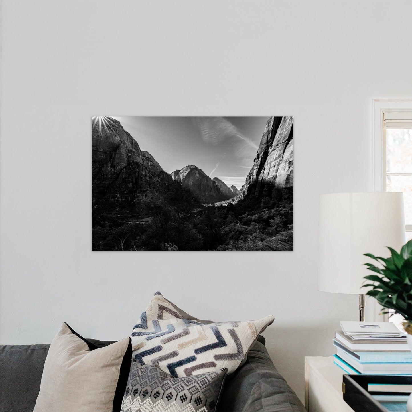 Zion National Park Canyon Black and White - Frey Wall Art