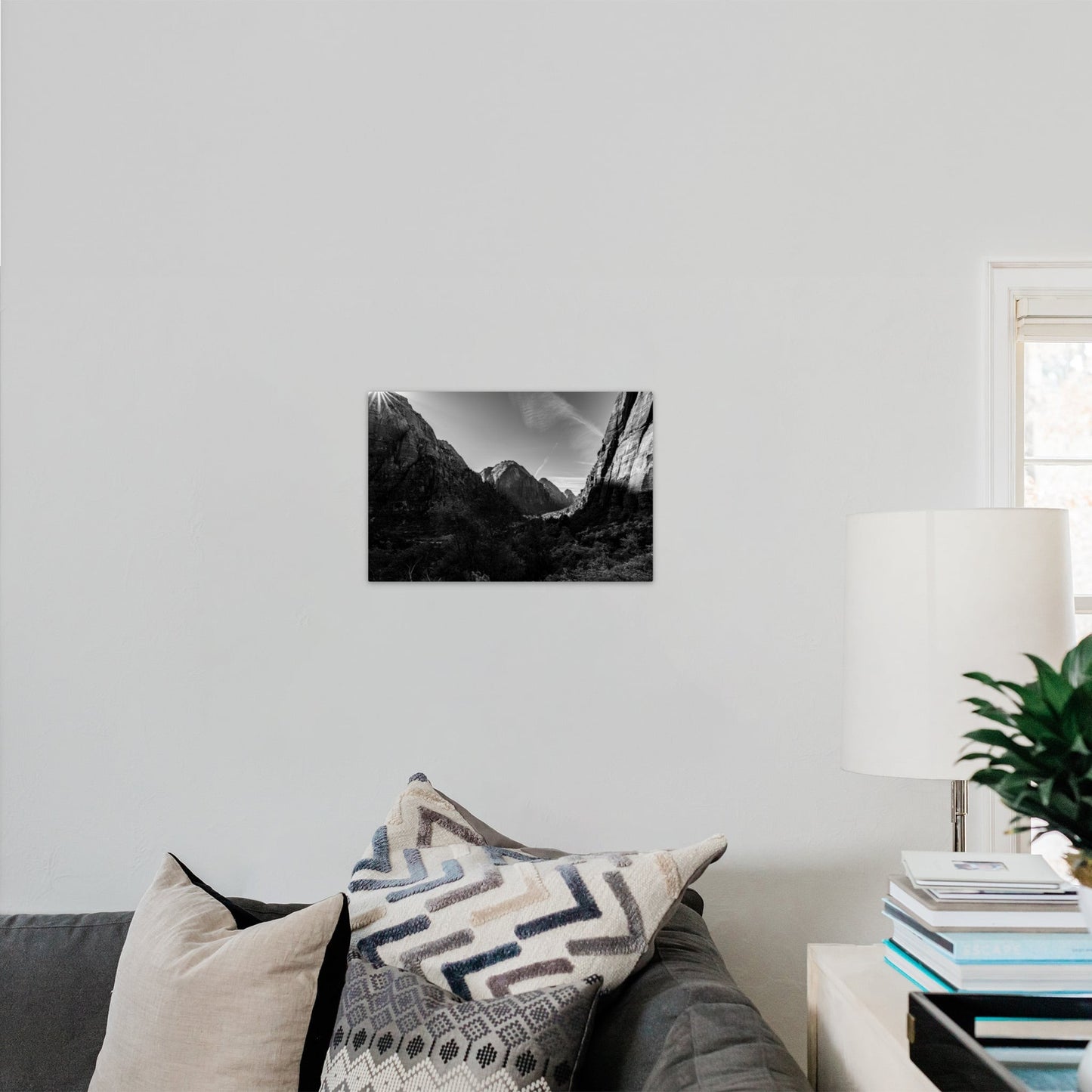 Zion National Park Canyon Black and White - Frey Wall Art