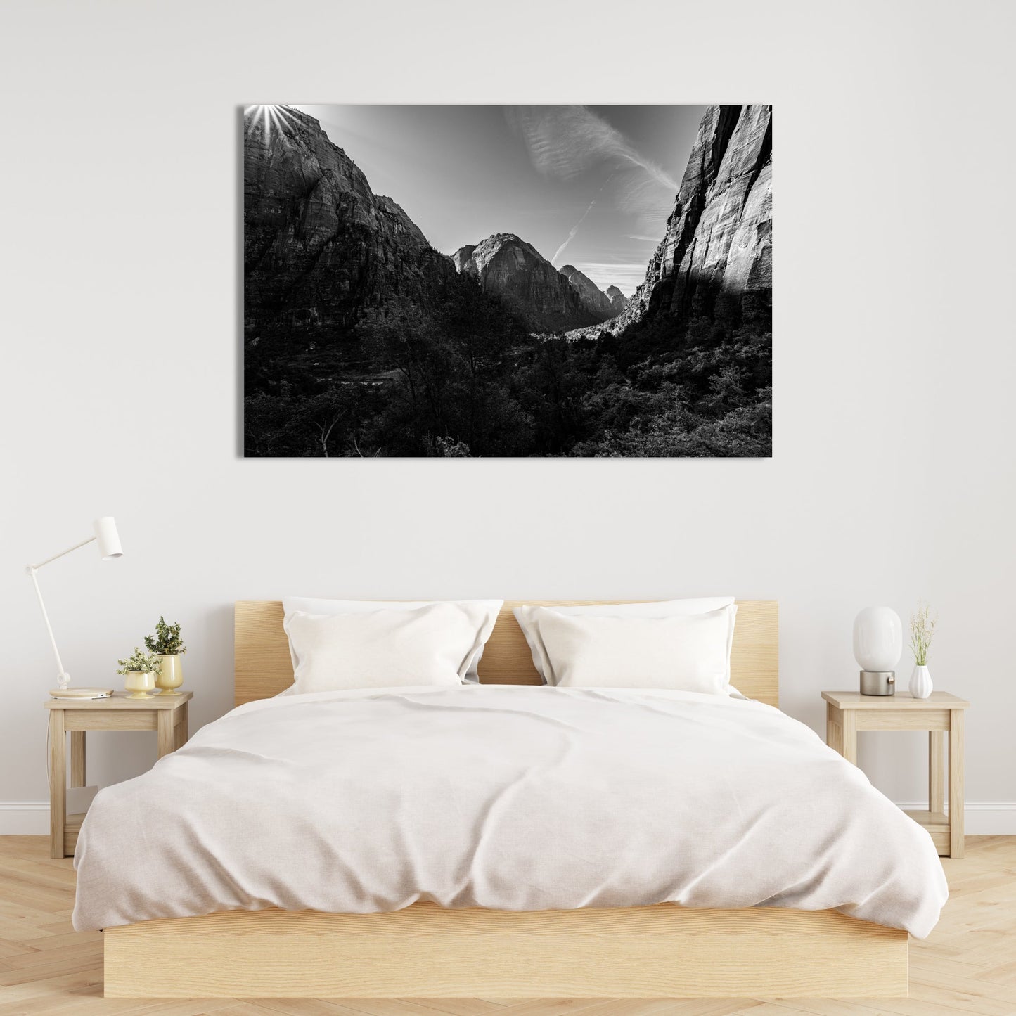 Zion National Park Canyon Black and White Fine Art Photography Print - Frey Wall Art